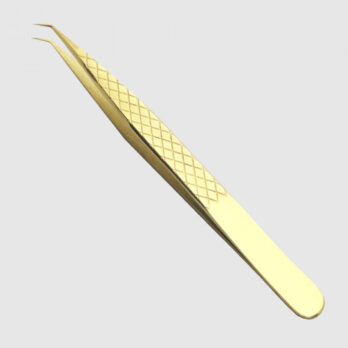 3A-45 ANGLED GOLD TWEEZER