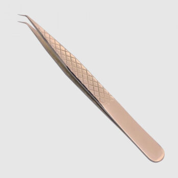 3A-45 ANGLED ROSE-GOLD TWEEZER