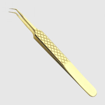 5A-45 ANGLED GOLD TWEEZER