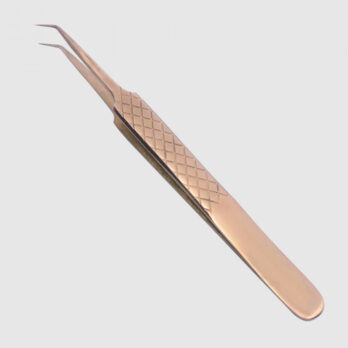 5A-45 ANGLED ROSE-GOLD TWEEZER