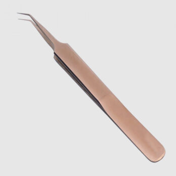 5A-45 ANGLED ROSE-GOLD TWEEZER