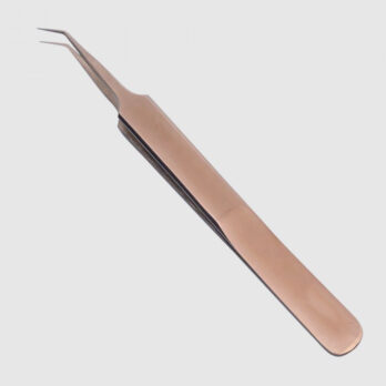 5A-45 ANGLED ROSE-GOLD TWEEZER