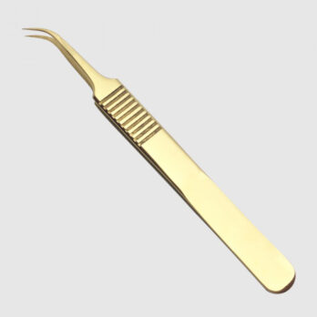5A-SEMI CURVED GOLD TWEEZER