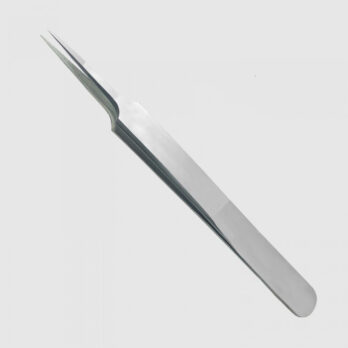 5A-STRAIGHT SILVER PEARL-MATTE TWEEZER