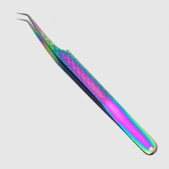 7A-45 ANGLED MULTI-RAINBOW TWEEZER