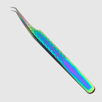 7A-45 ANGLED MULTI-RAINBOW TWEEZER