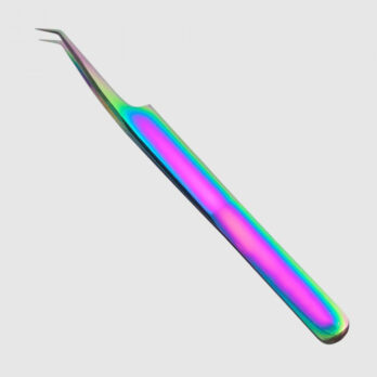 7A-45 PRO ANGLED MULTI-RAINBOW TWEEZER