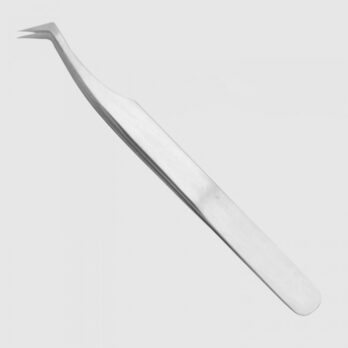 P6-VOLUME SILVER PEARL-MATTE TWEEZER