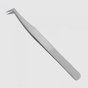 P9-LONG TIP SILVER PEARL-MATTE TWEEZER