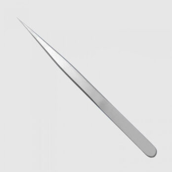 SS-STRAIGHT SILVER PEARL-MATTE TWEEZER